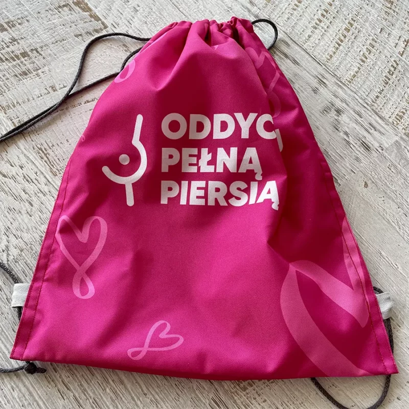 Plecak z napisem
